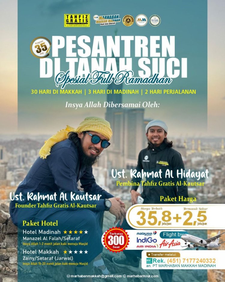 Program Umroh Ramadhan 30 Hari dari Makassar 2026 - Full Pembinaan & Hotel Premium